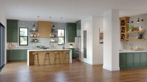 Green Cabinets for Kitchen