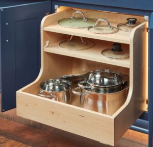 Wellborn Cabinets Pot and Pans Pull Out Storage option