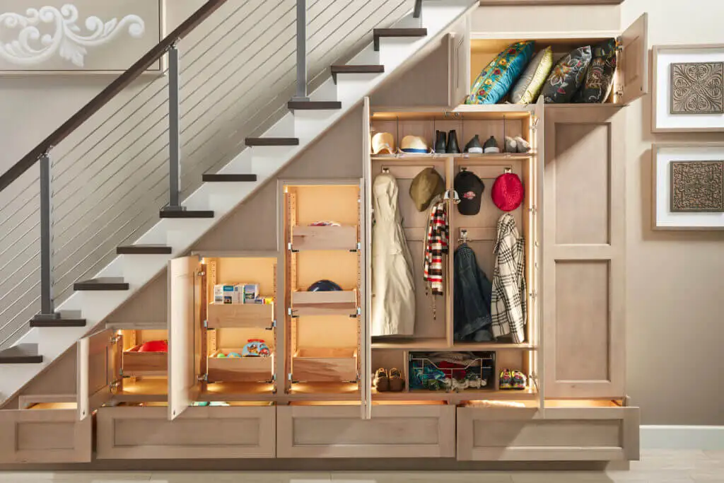 Under the stairs cabinets