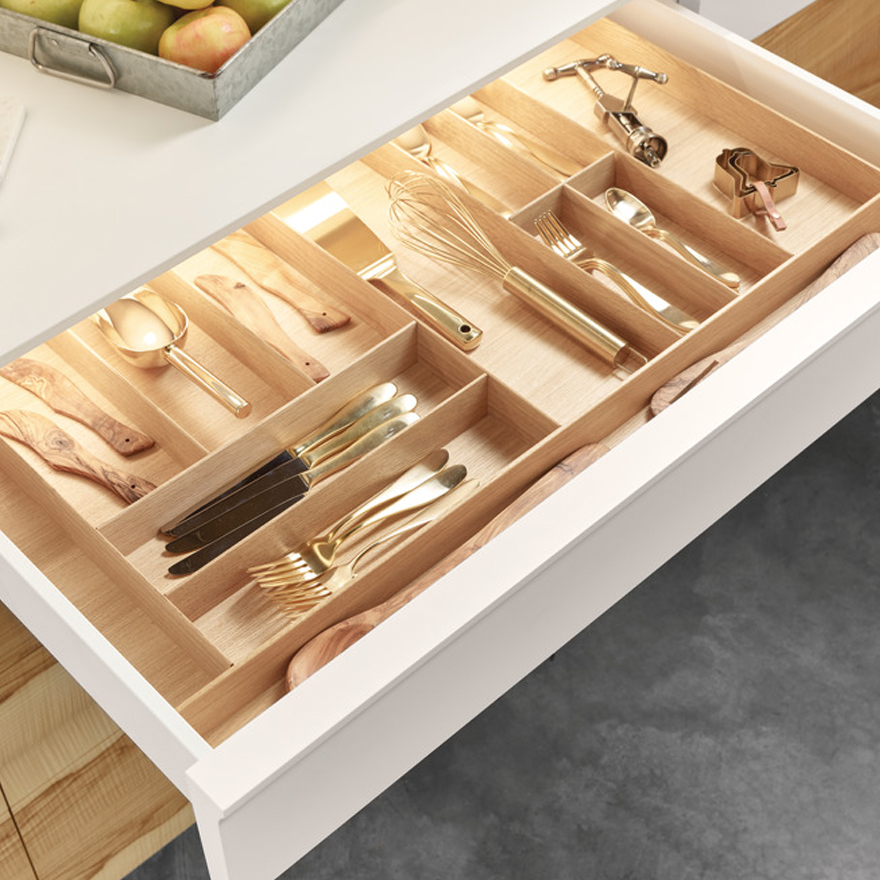 Utensil Drawer Separator with Lighting