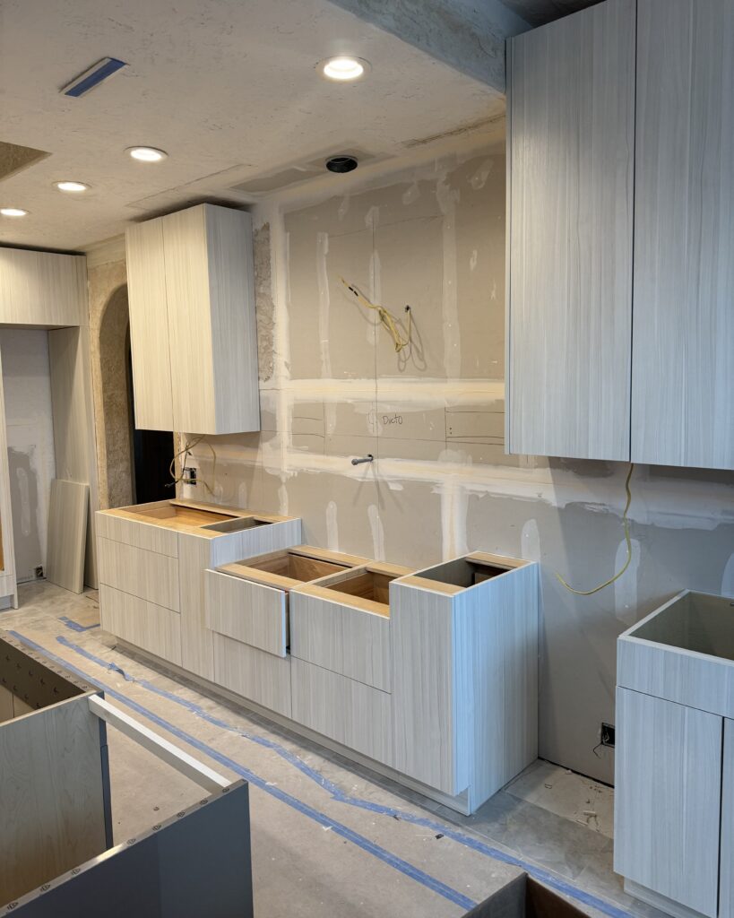kitchen cabinets ready for appliances
