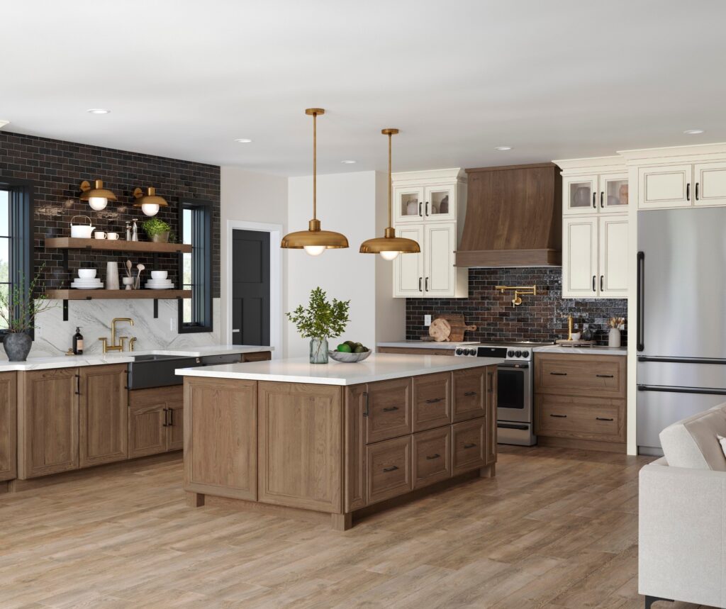 wooden cabinets for the kitchen by 1951 Cabinetry