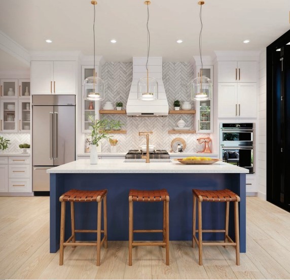 Wellborn Kitchen - Open shelves